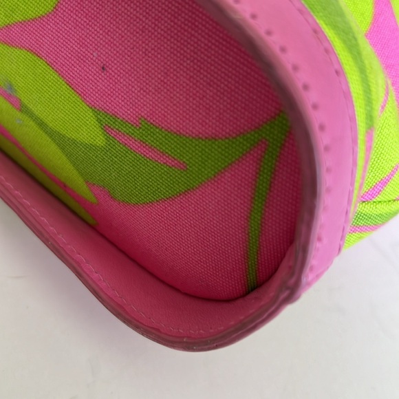 RARE!  Lilly Pulitzer Small Tote Hit Pink Sunflower Pattern-Circa 1990’s - Picture 11 of 16